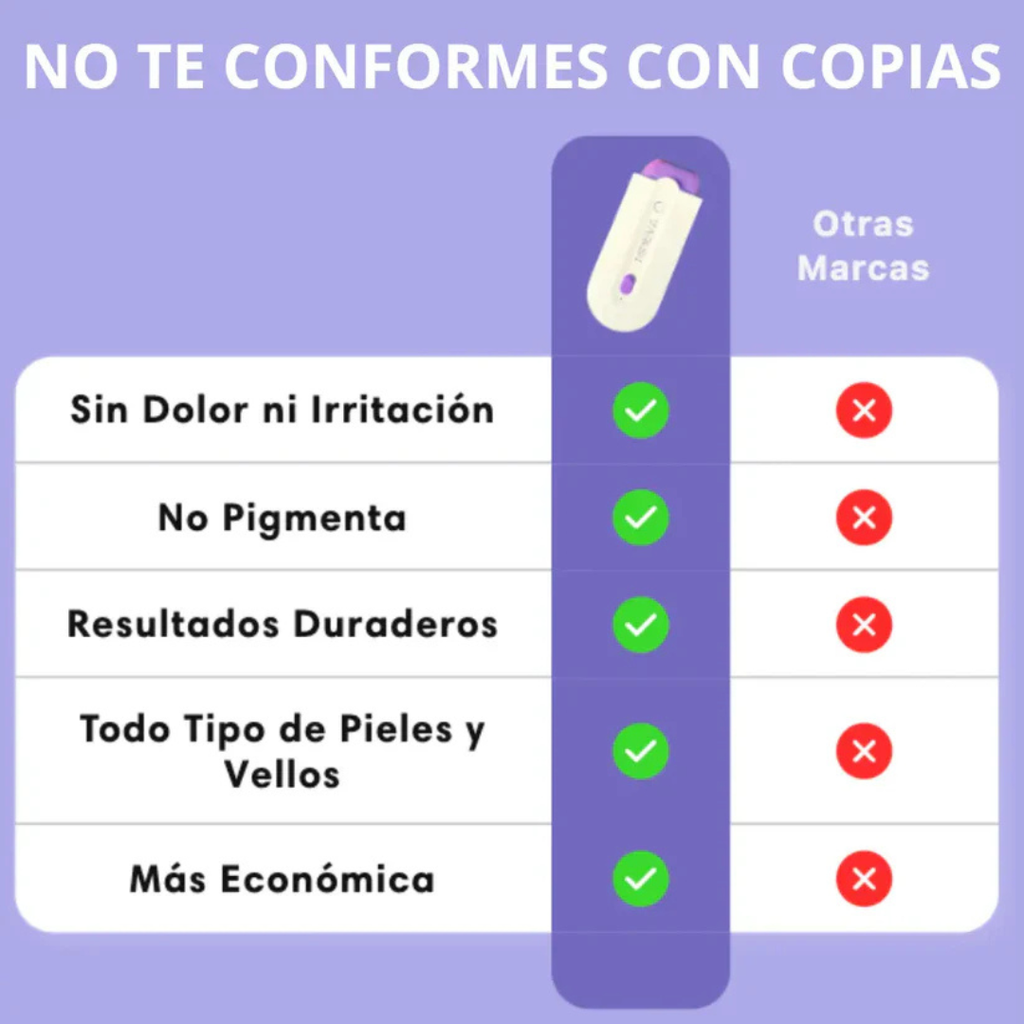 Depiladora Indolora Corporal 2 en 1